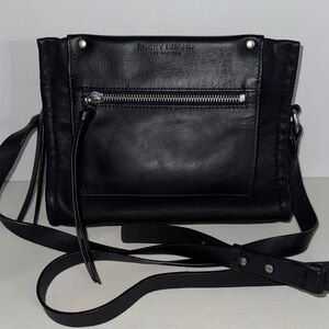 Lucky Brand Black Genuine Leather Crossbody Bag